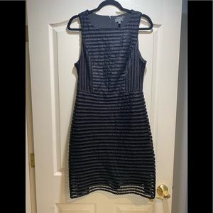 Black lined size 6 dress